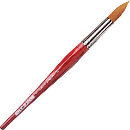 Miniatura 174 de da Vinci Watercolor Series 5580 CosmoTop Spin Pincel de Pintura, Redondo Sintético con Mango Rojo