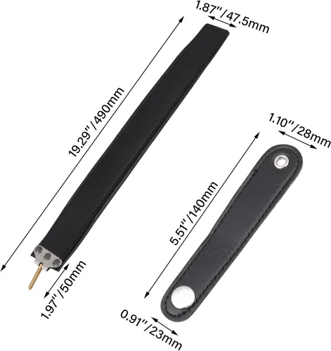 Miniatura 4 de Arnés de hombro correas de muñeca para 48/60 Bass acordeón cuero negro paquete de 3