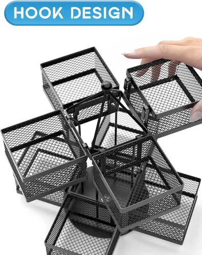 Miniatura 3 de Organizador de bolsas de té, soporte de almacenamiento para bolsitas de té, carrusel giratorio para 96 bolsitas de té, contenedor de bolsitas de té