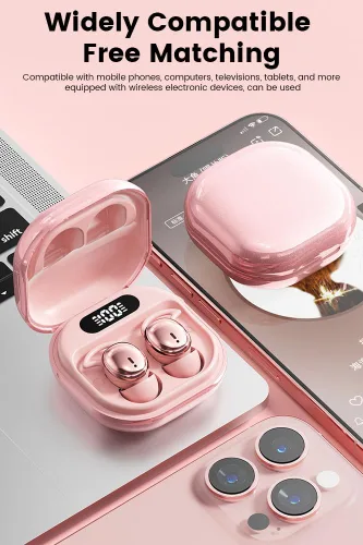 Miniatura 3 de Auriculares para dormir, 5.4 Bluetooth con cancelación de ruido para dormir, ultra delgados, a prueba de sueño lateral, inalámbricos