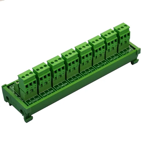 Miniatura 2 de Electronics-Salon Módulo de distribución de bloque de terminales de tornillo de 8 x 3 posiciones 10A/300 V enchufable para montaje en carril DIN