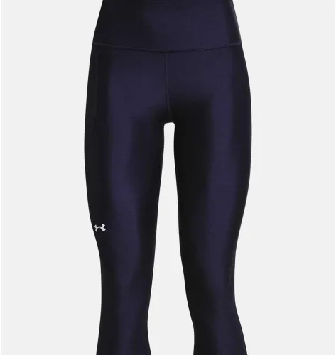 Miniatura 3 de Under Armour - Leggings capri con bolsillos para mujer, de tela HeatGear, de tiro alto y con pretina antideslizante