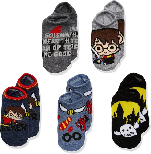 Miniatura 7 de Harry Potter Paquete de 5 calcetines invisibles unisex para niños