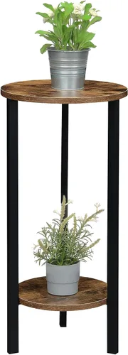 Miniatura 4 de Convenience Concepts Graystone - Soporte para plantas de 2 niveles de alto de 31 pulgadas, soporte industrial para plantas, jarrones y antigüedades
