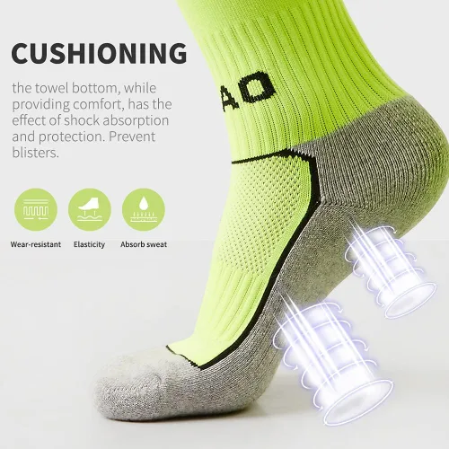 Miniatura 2 de Kids Soccer Socks 5 Pack 1 Pack Knee High Tube Socks Towel Bottom Pressure Football Socks (4-13 Years Little KidBig Kid)