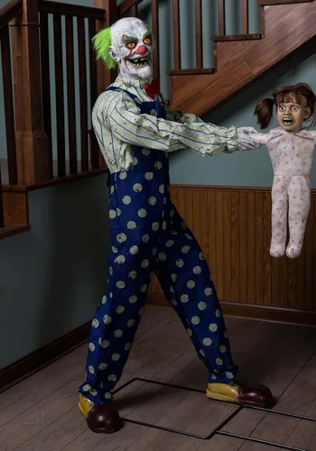 Miniatura 3 de Seasonal Visions Clowns Tug of War Animated Prop