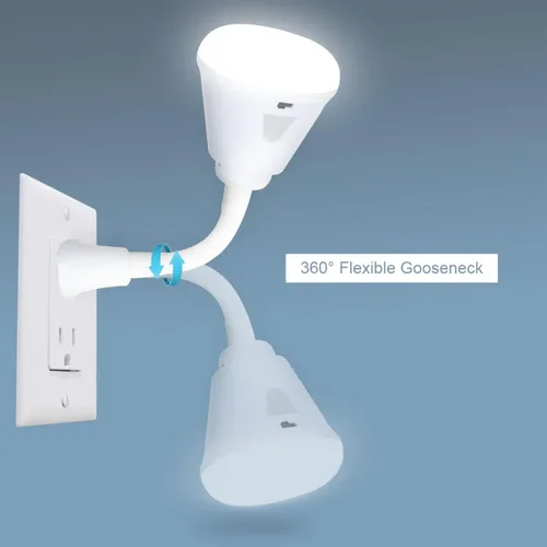 Miniatura 7 de Luz nocturna enchufable con sensor de movimiento, luz LED con sensor infrarrojo de 6W, luz AC 85-265V PIR sensor infrarrojo detector de movimiento