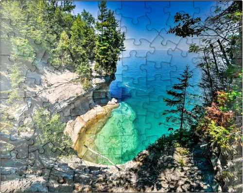 Miniatura 9 de MyPuzzle The Towering View of Lake Superior from Michigan On The Upper Peninsula - Rompecabezas prémium de 1000 piezas para adultos