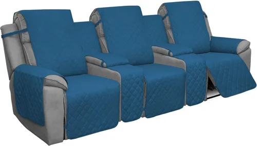 Miniatura 17 de Easy-Going - Funda reclinable con consola, funda de sofá reversible para sala de estar, funda de sofá dividida para cada asiento con correas