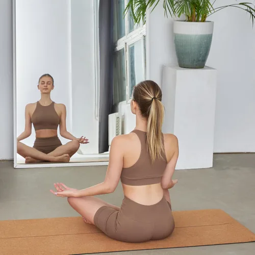 Miniatura 7 de LunaYena - Tapete de yoga de corcho, respetuoso con el medio ambiente, corcho natural antideslizante y base de goma no tóxica para mujeres