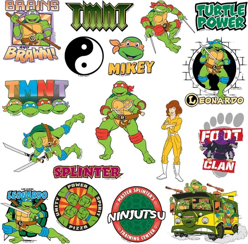 Miniatura 4 de Teenage Mutant Ninja Turtles TMNT Variety Mix 50 unidades de vinilo grandes de lujo calcomanías paquete variado – Laptop, botella de agua, álbum