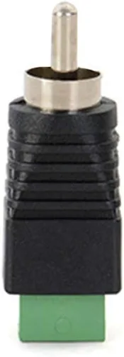 Miniatura 2 de Phono RCA Macho Plug a AV Terminal de Tornillo Audio Video Conector de altavoz Cable a RCA Adaptador de 4