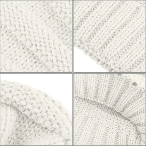 Miniatura 3 de URATOT Juego cálido de invierno con bufanda infinita y sombrero para pantalla táctil para hombres y mujeres