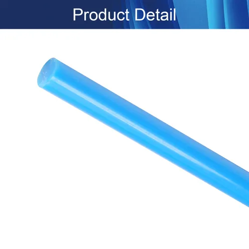 Miniatura 4 de Aicosineg Varilla redonda de plástico Polioximetileno Stick para la industria mecánica POM sólido duro azul 1/3 x 39-3/8 pulgadas (D x L) 1 unidad