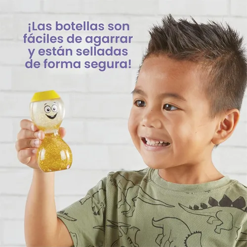 Miniatura 3 de hand2mind Botellas sensoriales de expresa tus sentimientos: emociones primarias, juguetes sensoriales para niños pequeños, juguetes silenciosos