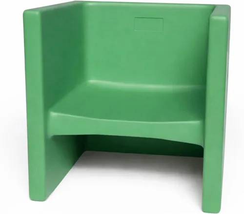 Miniatura 17 de Children's Factory Silla cúbica 3 en 1 para niños, muebles de aula de asientos flexibles, paquete de 1, almendra Polyethylene Toddler Outdoor