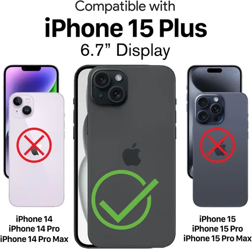 Miniatura 2 de VENA vArmor - Funda resistente para Apple iPhone 15 Plus (6.7 pulgadas) (protección contra caídas de grado militar/armadura) Magsafe compatible