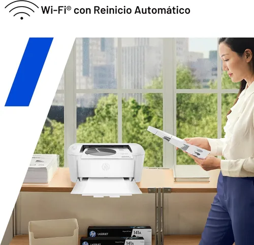 Miniatura 9 de Impresora inalámbrica en blanco y negro HP LaserJet M110w, impresión, velocidades rápidas, configuración fácil, impresión móvil, ideal para equipos