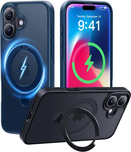 Miniatura 26 de CASEKOO- Funda para iPhone 15 c/soporte magnético invisible [protecc. militar contra caídas] [compatible c/MagSafe], a prueba de impactos, delgada
