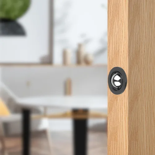 Miniatura 6 de Eco-Fused Cierre de bola ajustable para puerta, herrajes de rodamiento de bolas negros con resorte, compatible con la mayoría de puertas, armarios
