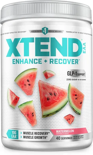Miniatura 10 de Xtend - Polvo EAA + BCAA para recuperación muscular y crecimiento muscular magro, 9 aminoácidos esenciales para entrenamiento intra o recuperación