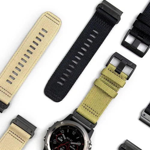 Miniatura 7 de Abanen Correas de reloj de nailon de 0.866 pulgadas de ajuste rápido mejoradas para Garmin Fenix 8 de 1.772 pulgadas / Fenix 7 / epix Pro 1.772