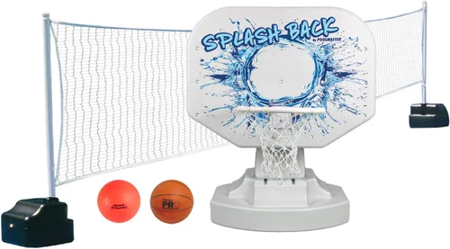 Miniatura 8 de Juego de baloncesto Poolmaster Splashback, junto a la piscina, Azul