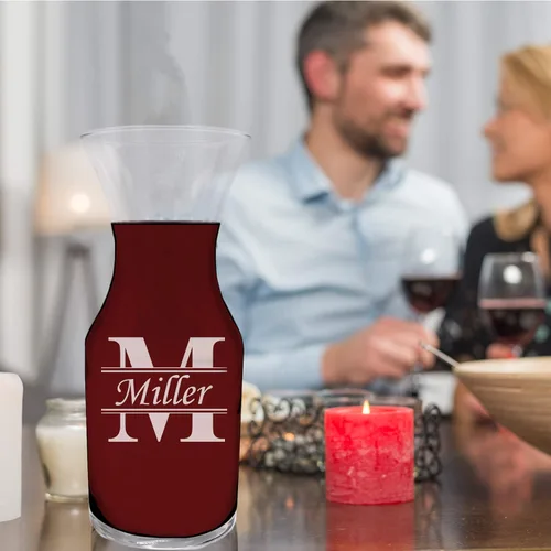Miniatura 6 de My Personal Memories Jarra de vino personalizada (jarra pequeña con capacidad para 21.5 onzas)