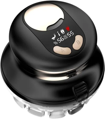 Miniatura 9 de Kit de corte de pelo automático para hombres, cortadora de pelo circular automática recargable por USB, con recortadora, kit de aseo eléctrico