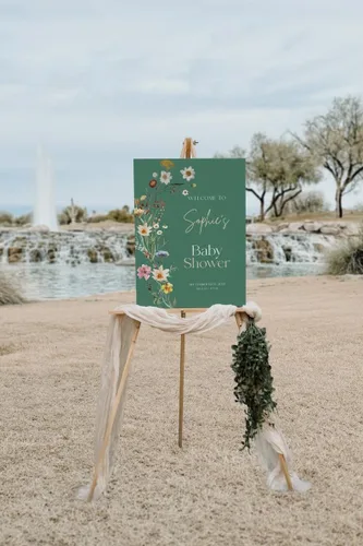 Miniatura 8 de Letrero de bienvenida de sandía para baby shower, letrero de bienvenida de niña de melón rosa, cartel personalizado para baby shower, letrero