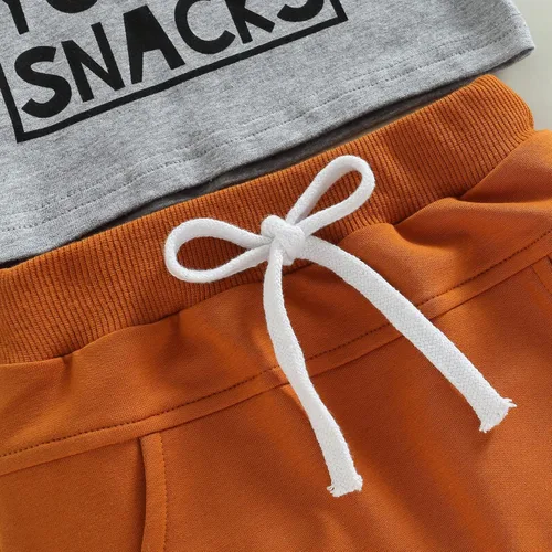 Miniatura 20 de Conjunto de ropa de verano para niños pequeños, 2 piezas, camiseta de manga corta con cintura elástica