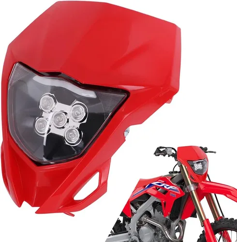 Miniatura 9 de AnXin - Faro delantero para motocicleta LED universal para YZ125 YZ250 TTR230 YZ250F YZ450F DRZ400 WR250F WR450F, la mayoría de las motocicletas