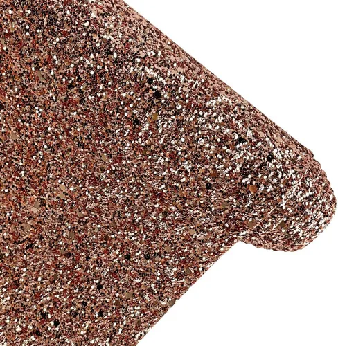 Miniatura 7 de Rollo de piel sintética con purpurina gruesa de color liso, 12 x 53 pulgadas, tela de costura sintética brillante para lazos para el cabello, Negro