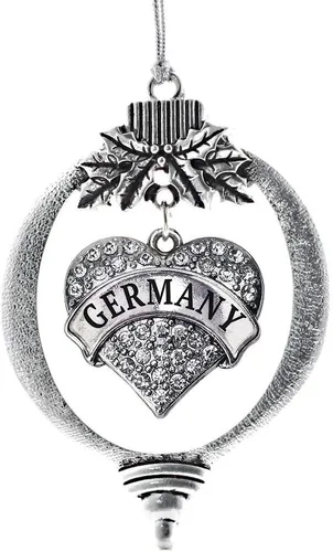 Miniatura 183 de Inspired Silver Adornos festivos de dije de corazón pave de plata con circonitas cúbicas