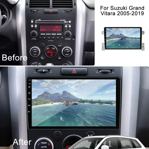 Miniatura 3 de 8Core 4GB+64GB Android 15 para Suzuki Grand Vitara Radio 2005-2019 Car Stereo Carplay Android Auto con pantalla táctil IPS de 9 pulgadas Navegación