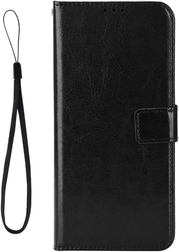 Miniatura 3 de Funda para Boost Mobile Celero 5G + Funda de piel con tapa para Boost Mobile Celero 5G Plus, color negro