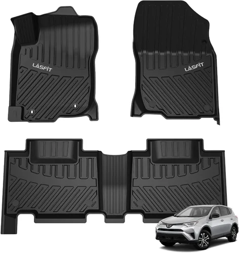 Miniatura 16 de LASFIT Alfombrillas de piso para Toyota Tacoma 2008-2011 Cabina de Acceso Transmisión Automática, Forro de Piso de Ajuste Personalizado para Todo