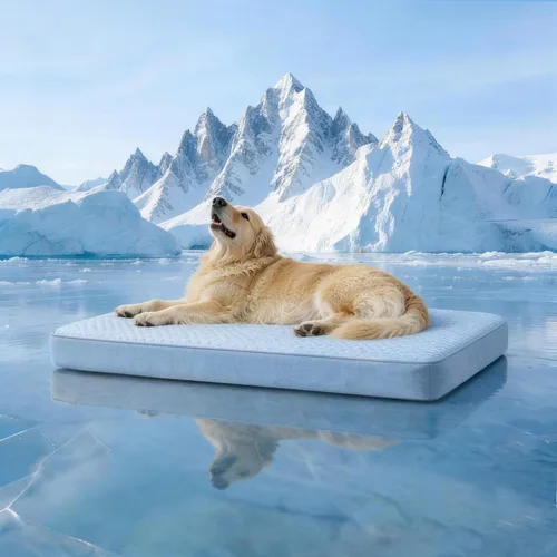 Miniatura 16 de WATANIYA PET Cama grande de espuma viscoelástica para perros, cama ortopédica para perros con espuma de gel refrescante, forro impermeable y funda