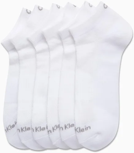 Miniatura 130 de Calvin Klein Calcetines para hombre, mezcla de algodón, acolchados, sin talla, forro de calcetines atléticos (6 unidades)