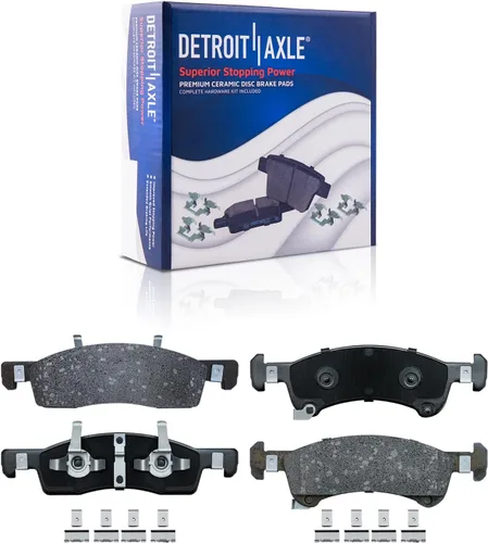 Miniatura 92 de Detroit Axle - Pastillas de Freno Delantero Izquierdo Reemplazo de Pinza de Disco para Dodge Ram 1500 Dakota Mitsubishi Raider - Juego de 3 piezas