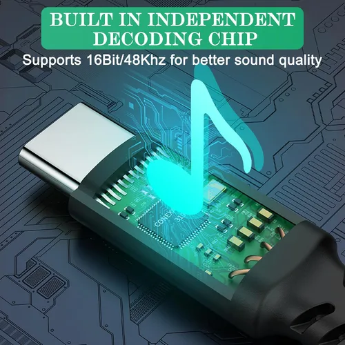 Miniatura 4 de Adaptador de auriculares USB C de 90 grados a 0.138 in, 90 grados tipo C macho a 0.138 in hembra Aux Audio Dongle Converter, para dispositivos
