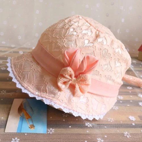 Miniatura 2 de Gorro de bebé con estampado de corazón, melocotón, para niñas, para el verano, de dibujos animados, cuidado del bebé
