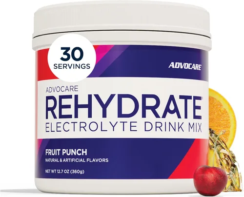 Miniatura 14 de AdvoCare Rehydrate - Mezcla de bebida con electrolitos - Incluye magnesio, sodio, potasio y calcio - Antioxidante y fortificado con aminoácidos