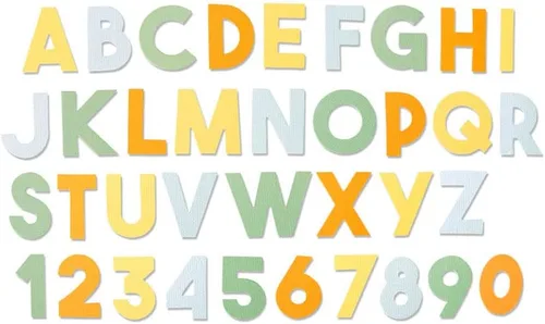 Sizzix Bigz XL Die - Alfabeto grueso de Emily Tootle, multicolor