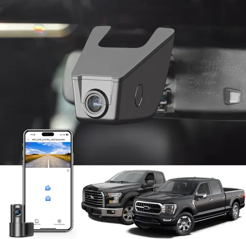 Miniatura 11 de Mangoal Cámara de tablero delantera 4K y trasera 1080P para Ford F150 2018-2025 F250/F350/F450 Super Duty 2020-2026 XLT Lariat King Ranch Raptor