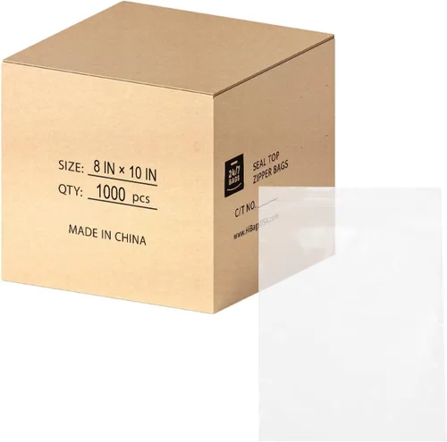 Miniatura 22 de Bolsas de plástico de polietileno transparentes con cierre de cremallera resellable de 6" x 9" (1000 bolsas) de 2 mil