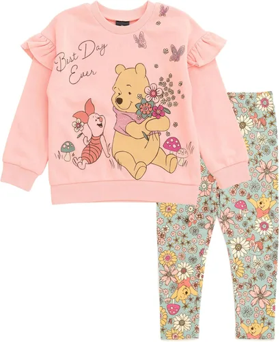 Miniatura 6 de Disney Conjunto de sudadera y leggings florales para niños pequeños (12 meses - 14-16)