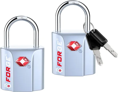 Miniatura 15 de Cerraduras de equipaje aprobadas por la TSA, cerraduras de viaje con llave de hoyuelo ultra seguras con cuerpo de aleación de zinc