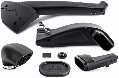 Mishimoto MMAI-RPTR-17NWBK - Esnórquel todoterreno Borne compatible con Ford Raptor 3.5L EcoBoost 2017-2020, color negro antiarrugas