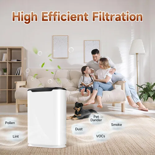 Miniatura 6 de Juego de 2 filtros de repuesto de carbono HEPA de 8L compatibles con purificador de aire Okaysou Airmax 8L, 2 piezas de prefiltro de carbono+2